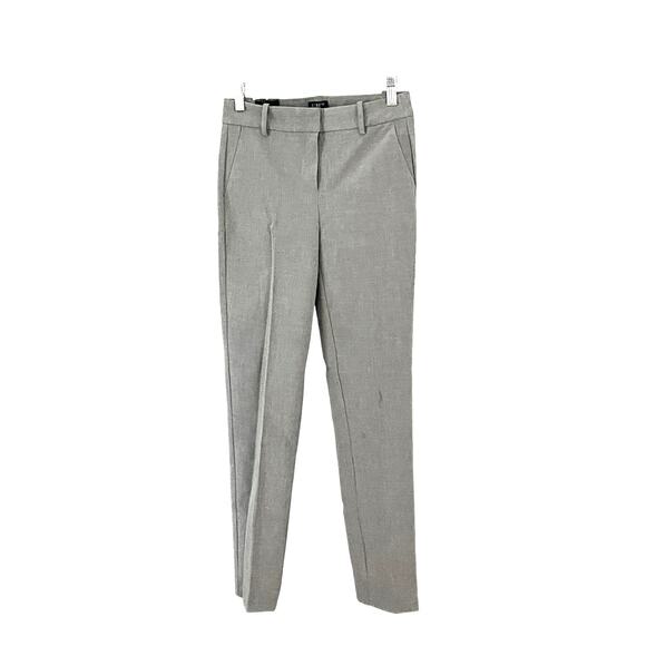J.Crew Ruby Full Length Ruby Stretch Twill Slim Fit Trousers Size 0 NWT - Picture 8 of 11